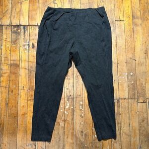 J.Jill Ponte Leggings Womens Large Black Solid Tapered Leg Petite Pants Pull-On